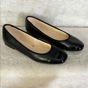 Nine West Black Patent Flats